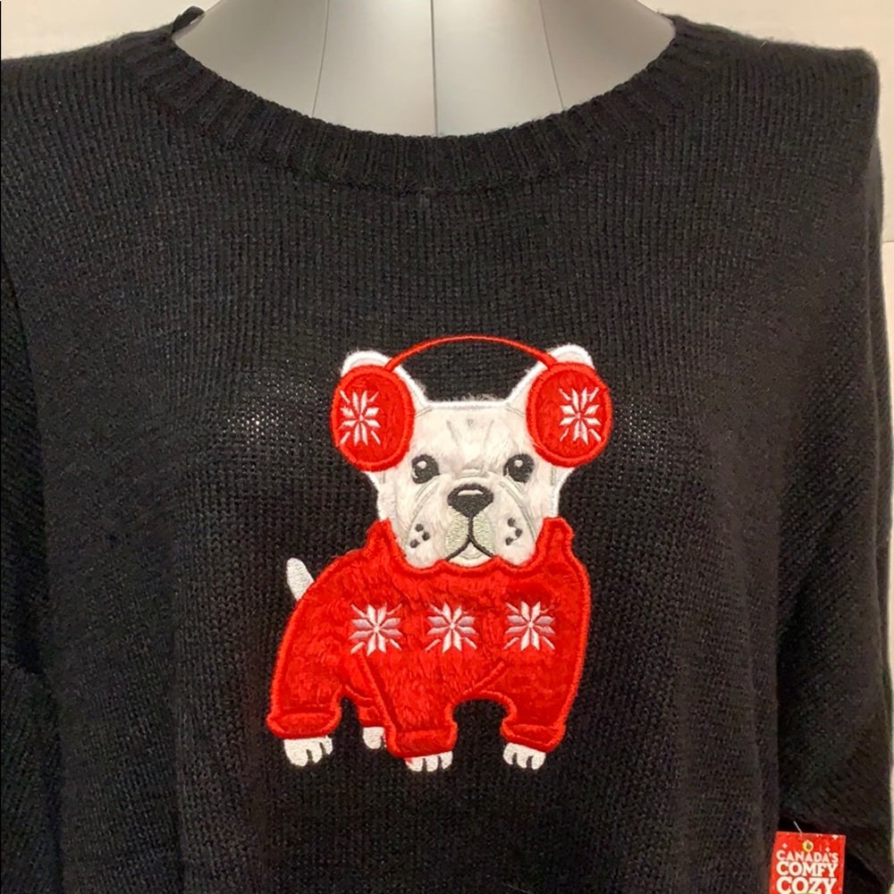 SALE!! Winter puppy fuzzy sweater NWT.